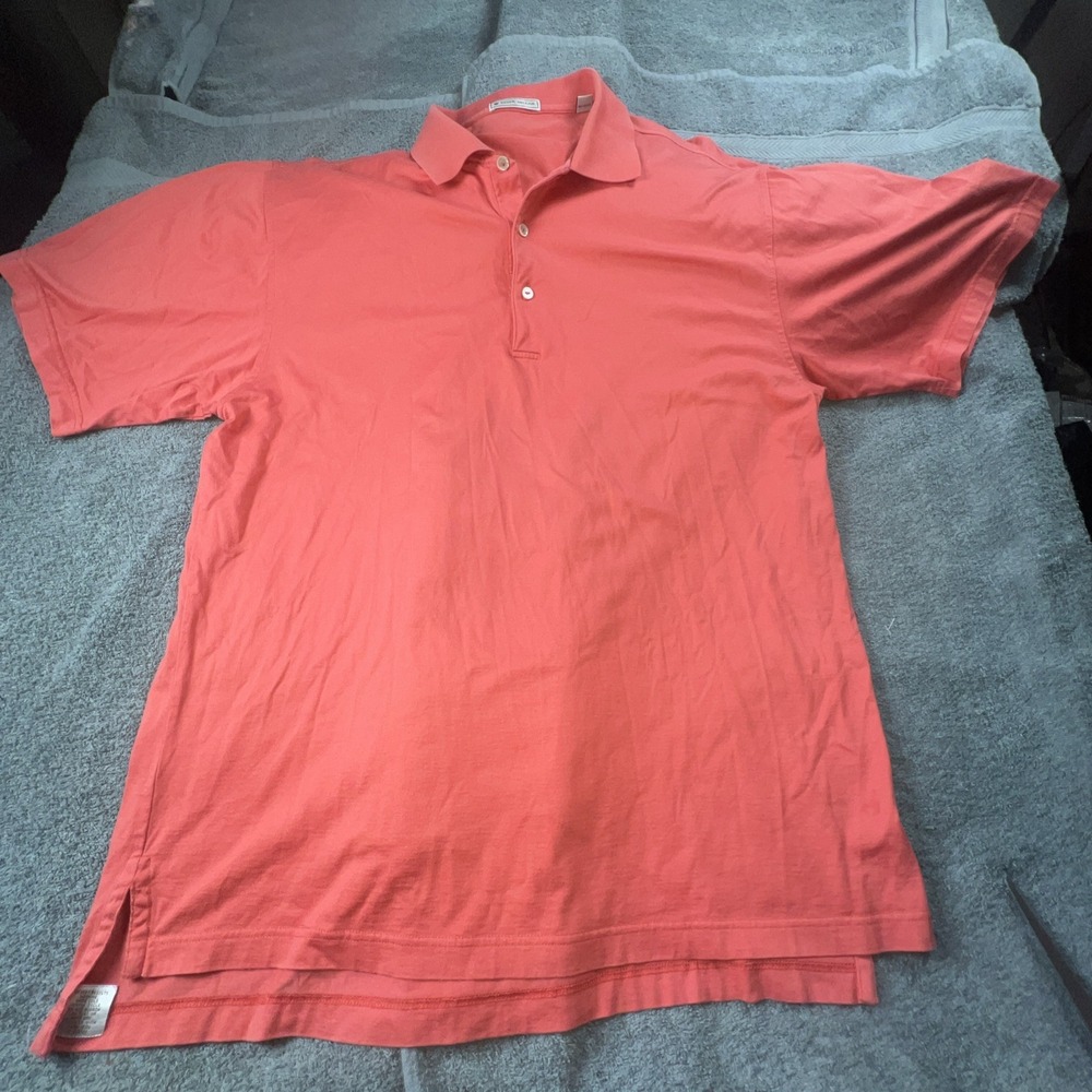 Peter Millar Men Polo Size Large Golf Track Runner